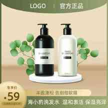 清新典雅风洗发水洗护用品电商主图海报 清新典雅风洗发水洗护用品电商主图海报模板图片