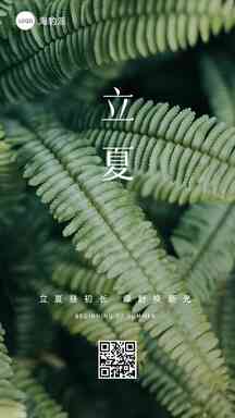 立夏文艺风节气祝福海报 立夏文艺风节气祝福海报模板图片