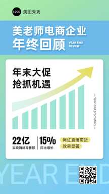 简约风年终回顾海报 简约风年终回顾海报模板图片
