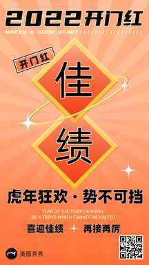 酸性潮酷风开门红喜报表彰海报 酸性潮酷风开门红喜报表彰海报模板图片