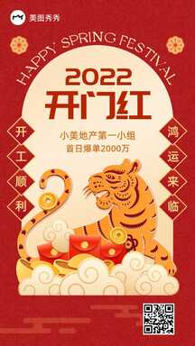 喜庆剪纸轻拟物风开门红佳绩晒单喜报表彰海报 喜庆剪纸轻拟物风开门红佳绩晒单喜报表彰海报模板图片