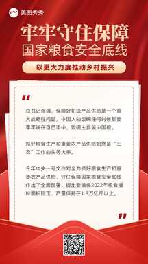 红金喜庆风信封版式乡村振兴政务宣传海报 红金喜庆风信封版式乡村振兴政务宣传海报模板图片