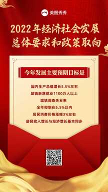红金商务风经济发展政策解读政务宣传海报 红金商务风经济发展政策解读政务宣传海报模板图片
