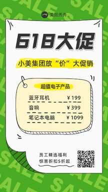 时尚潮酷拼贴风618电商大促营销海报 时尚潮酷拼贴风618电商大促营销海报模板图片