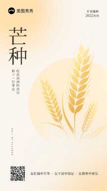 酸性风高级极简芒种节日节气祝福海报 酸性风高级极简芒种节日节气祝福海报模板图片