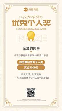 轻奢简约高级员工表彰荣誉证书奖状海报 轻奢简约高级员工表彰荣誉证书奖状海报模板图片