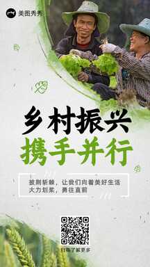 大气实景风乡村振兴政务宣传海报 大气实景风乡村振兴政务宣传海报模板图片