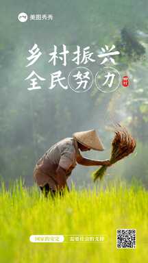简约实景风乡村振兴政务宣传大字报海报 简约实景风乡村振兴政务宣传大字报海报模板图片