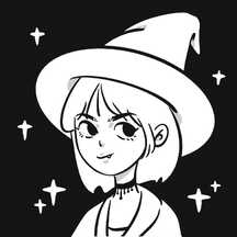 可爱手绘风小魔女女生头像 可爱手绘风小魔女女生头像模板图片