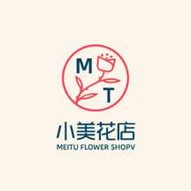 简约线条设计感小美花店logo 简约线条设计感小美花店logo模板图片