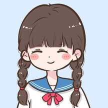 可爱手绘风双马尾学生女生头像 可爱手绘风双马尾学生女生头像模板图片