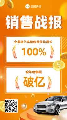 简约商务风汽车销售业绩表彰喜报战报海报 简约商务风汽车销售业绩表彰喜报战报海报模板图片